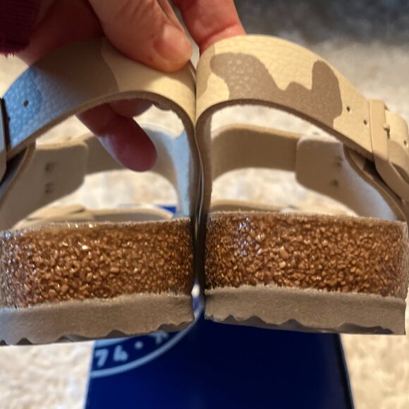 Birkenstock Milano "Desert Soil Gray/Taupe" Camo Size EU 35/US 4-4.5 Narrow Fit - Picture 6 of 8